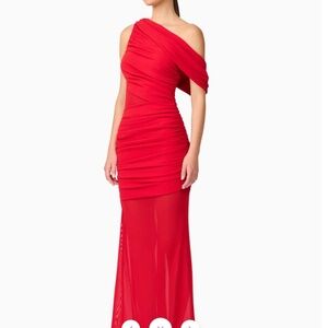 Elliatt 'Darya' Asymmetrical Gown in Red (NWOT)